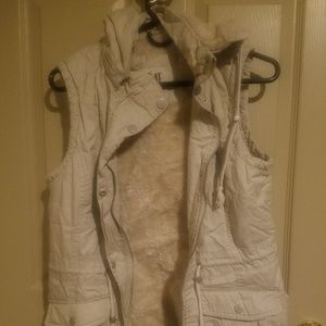 Fur lined vest